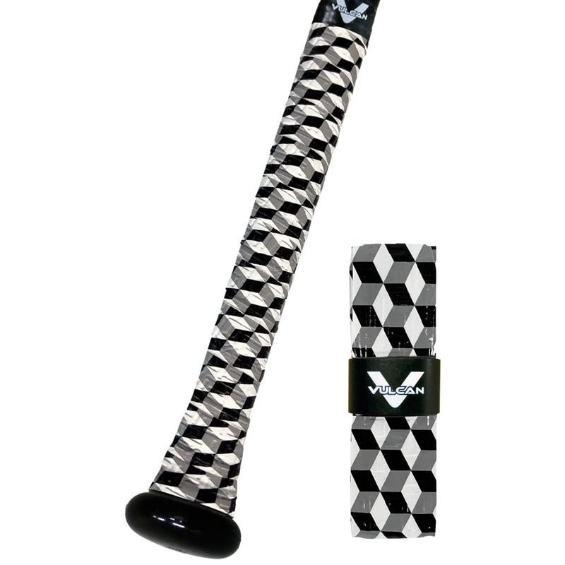 Vulcan | 0.50mm Bat Grip | Baseball/Softball | Greyscale - Image 2